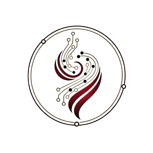 QualÏA emblem: wine swirling inside a circuit